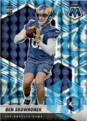 2021 Mosaic Reactive Blue Prizm RC Rookie #399 Ben Skowronek